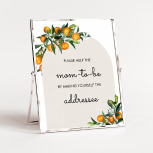 Poster Station d'enveloppes pour bébé Little Cutie Citrus