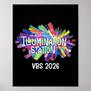 Poster Station Illumination VBS 2026 Bible Jésus