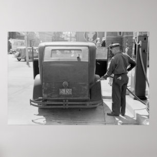 Poster Station-service de Sturgeon Bay : 1940