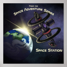 Poster Station spatiale