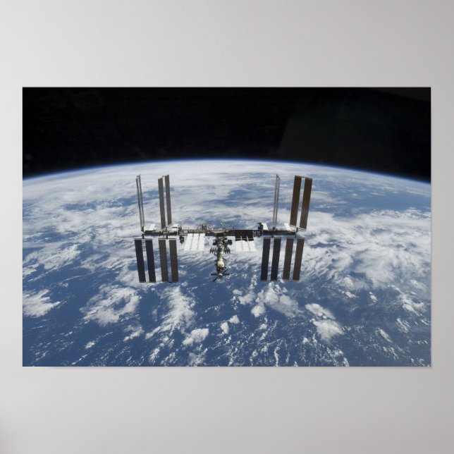 Poster Station spatiale internationale en orbite (Devant)