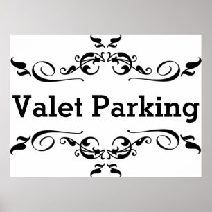 Poster Stationnement par voiturier