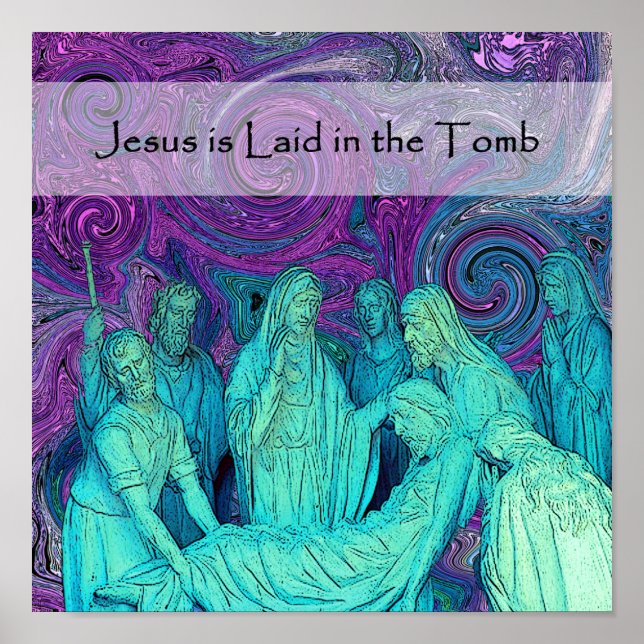 Poster Stations de la Croix 14 (Devant)