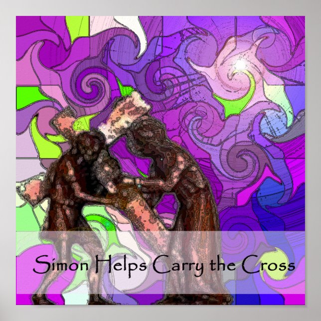 Poster Stations de la Croix 8 (Devant)