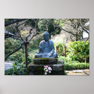Poster Statue de Bouddha méditant