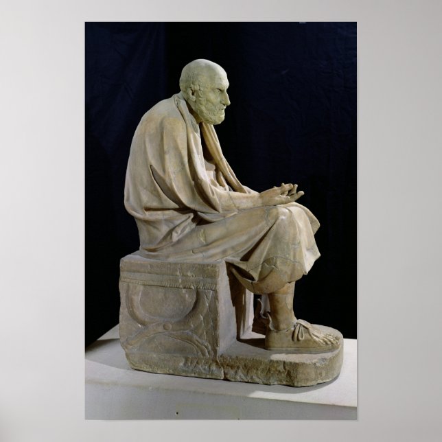 Poster Statue de Chrysippus le philosophe grec (Devant)