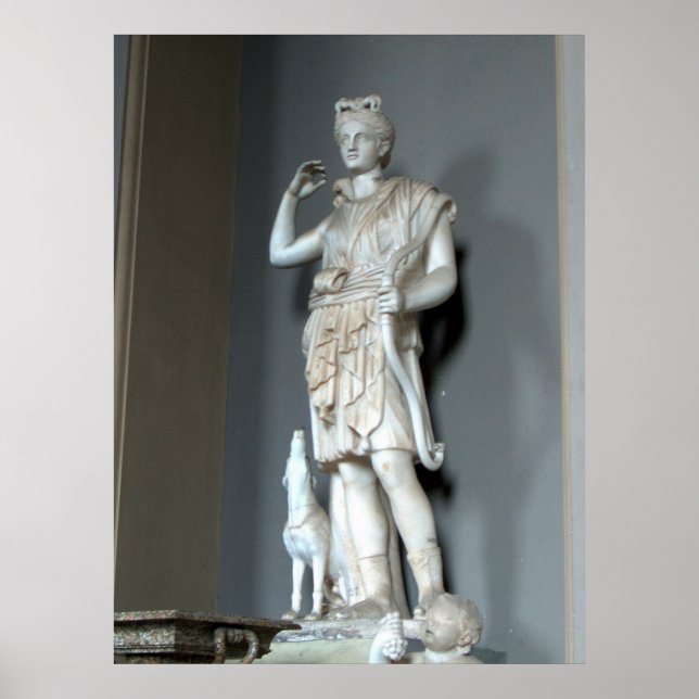 Poster Statue de Diana (Artémis) au Vatican à Rome (Devant)