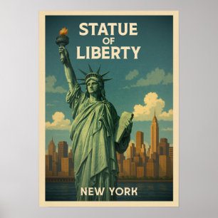 Poster Statue de la Liberté de New York V01