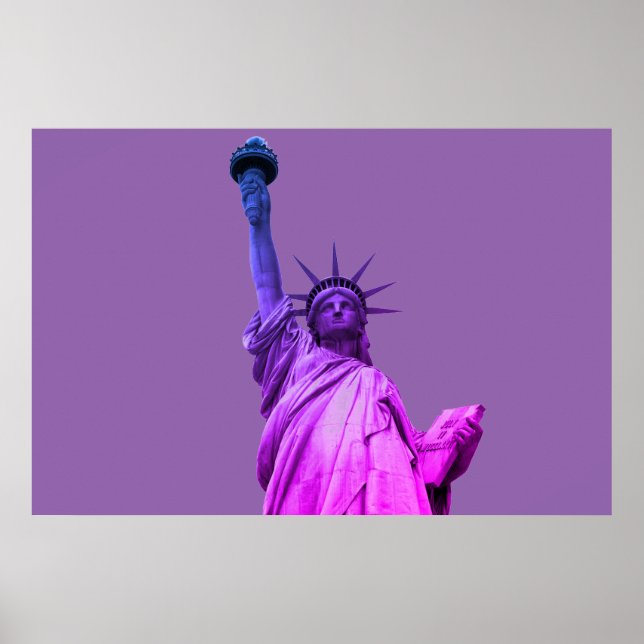 Poster Statue de Liberty Pop Art (Devant)
