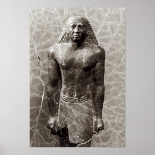 Poster Statue de Mentuemhat, gouverneur de Thebes