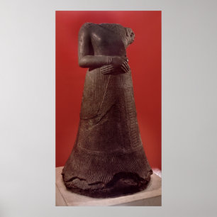 Poster Statue de Napirasu, épouse de Elamite King