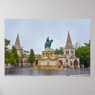 Poster Statue de Saint-Étienne, Budapest, Hongrie