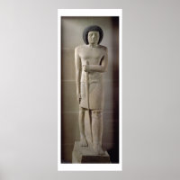 Statue de Sepa, Ancien Royaume (calcaire peint)