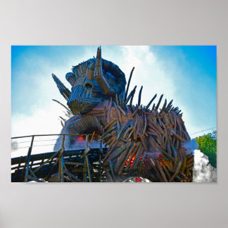 Poster Statue de Wicker Man | Alton Towers Resort