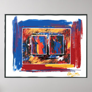 Poster Statue des Etats-Unis sur les libertés