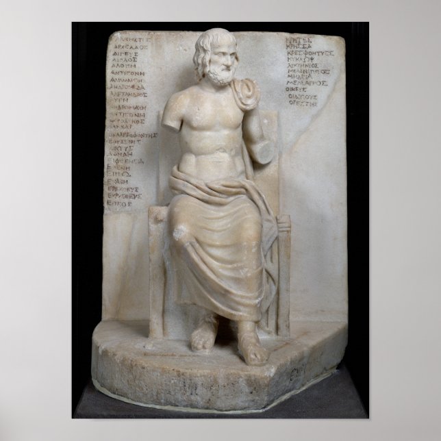 Poster Statue d'Euripides (Devant)