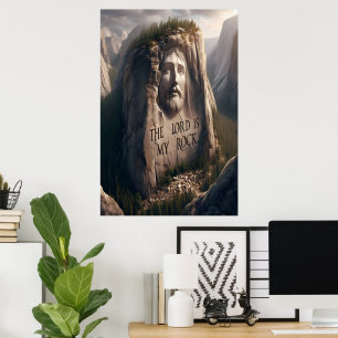 Poster Statue Divine : Le Seigneur Est Mon Rocher