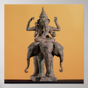 Poster Statue du Dieu hindou Ganesh