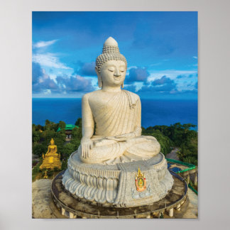Poster Statue du Grand Bouddha en mer