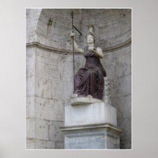 Poster Statue romaine antique en Italie