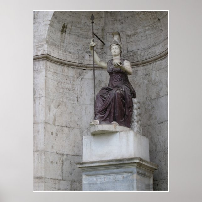 Poster Statue romaine antique en Italie (Devant)
