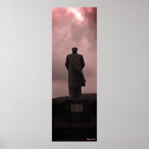 Poster Statue vintage de Mao Tse Tung de Changsha