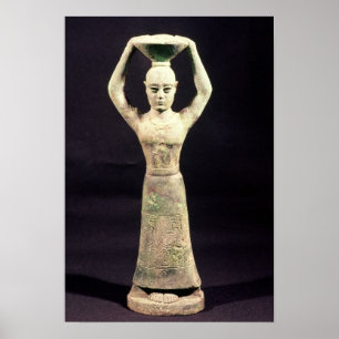 Poster Statuette du porteur d'offre avec vote