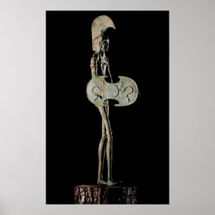 Poster Statuette d'un guerrier, étrusque