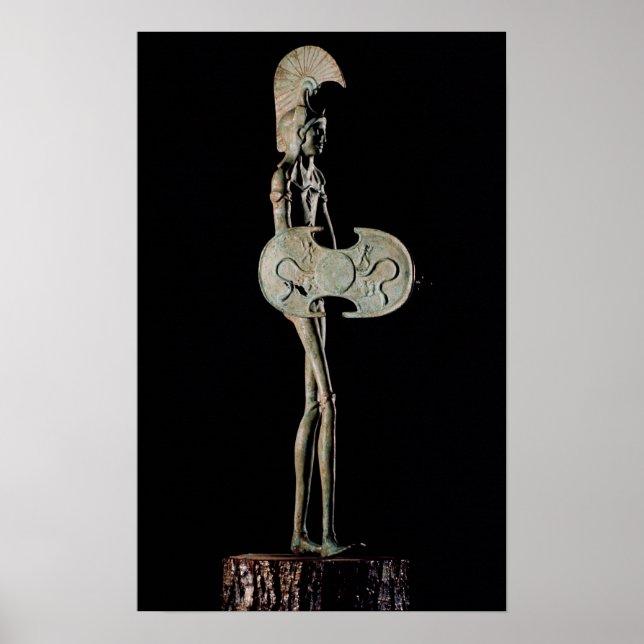 Poster Statuette d'un guerrier, étrusque (Devant)