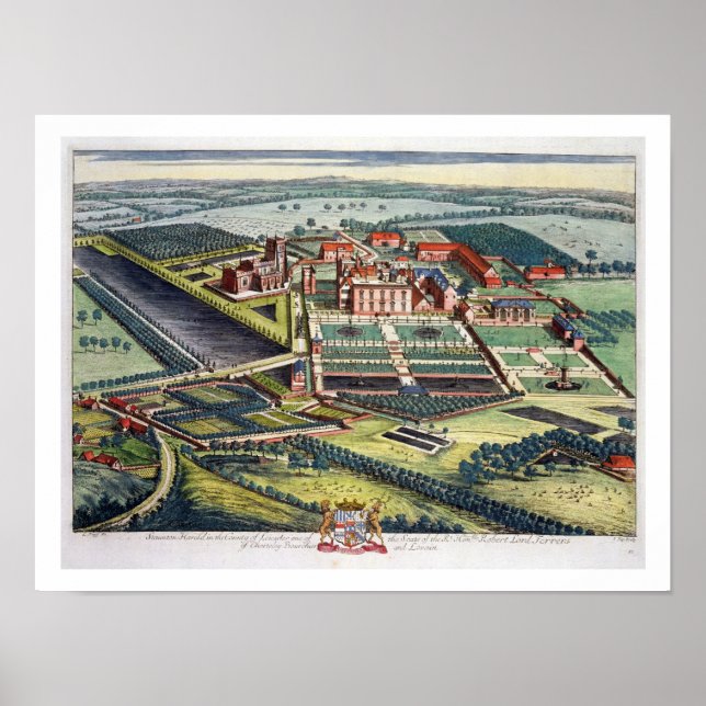 Poster Staunton Harold dans le comté de Leicester engrave (Devant)