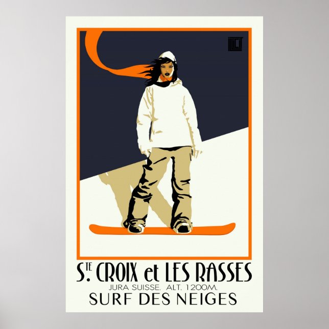 Poster Ste. Croix et Les Rasses (Devant)