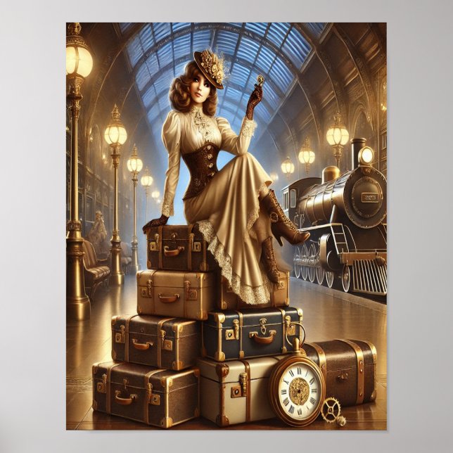 Poster Steampunk 31, Le Panier de bagage Heiress (Devant)