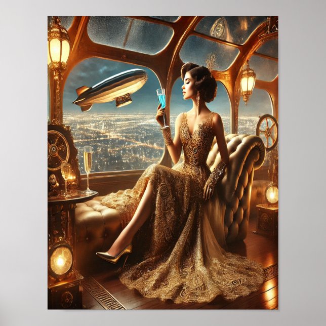 Poster Steampunk 33, La Sirène Salon Première Clas (Devant)