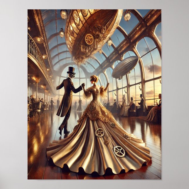 Poster Steampunk 50 The Airship Ballroom Queen (Devant)