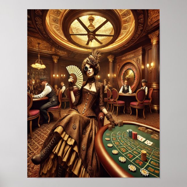 Poster Steampunk 53 La Reine du Grand Casino (Devant)