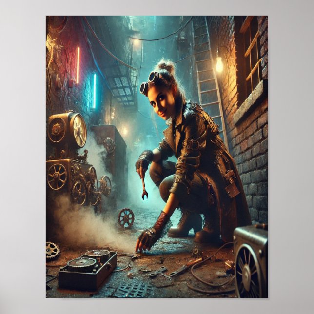 Poster Steampunk 55 Le Tinkerer Streetwise (Devant)