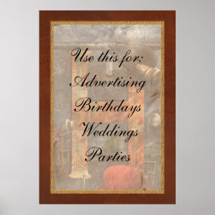 Poster Steampunk - Alphabet - H pour Chapeaux
