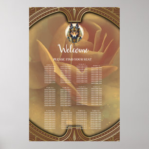 Poster Steampunk Anubis Fox Portrait