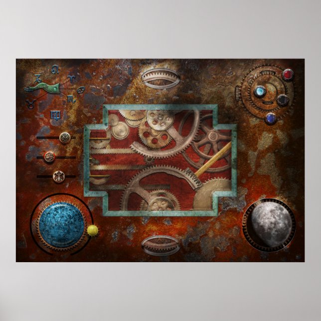 Poster Steampunk - Boîte de Pandore (Devant)