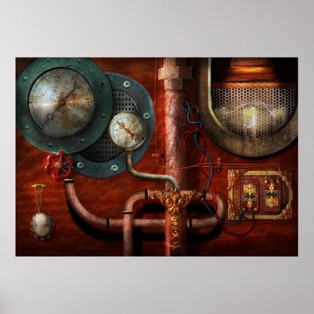 Poster Steampunk - Commandes (Devant)