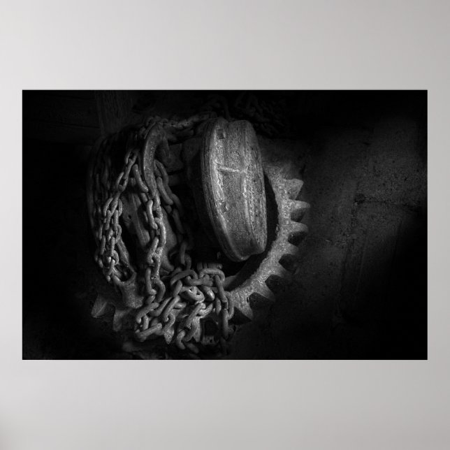 Poster Steampunk - Équipement - Hotte et chaîne (Devant)