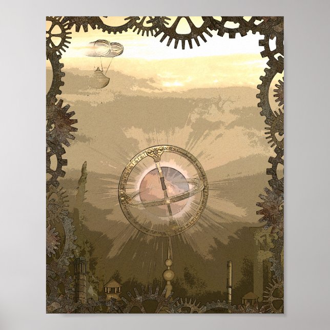 Poster Steampunk Imaginaire City (Devant)