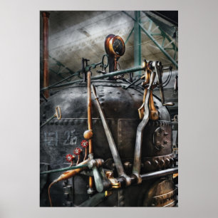 Poster Steampunk - la machine à vapeur