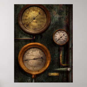 Poster Steampunk - Plumbing - Gaging success