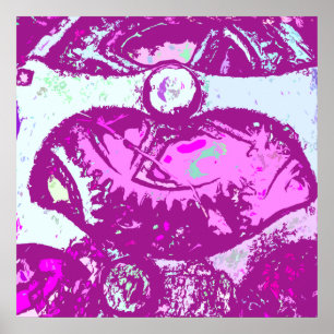 Poster steampunk rose