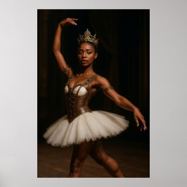 Poster Steampunk Royal Ballerina Imaginaire élégant