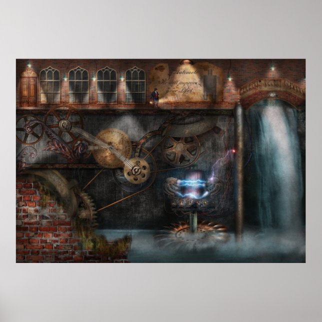 Poster Steampunk - Société industrielle (Devant)