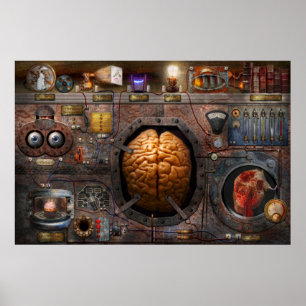 Poster Steampunk - surcharge d'informations