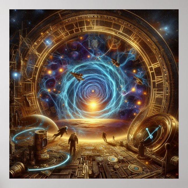Poster Steampunk/Time Machine, Time/Space/Continuum 6004X (Devant)