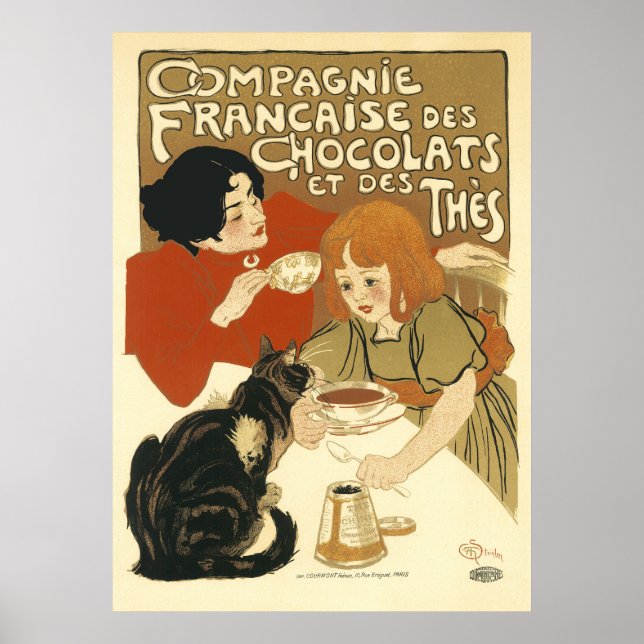 Poster Steinlen - Compagnie Francaise des Chocolats (Devant)